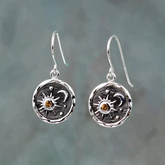 Sonnen- & Mond-Boho-Ohrringe