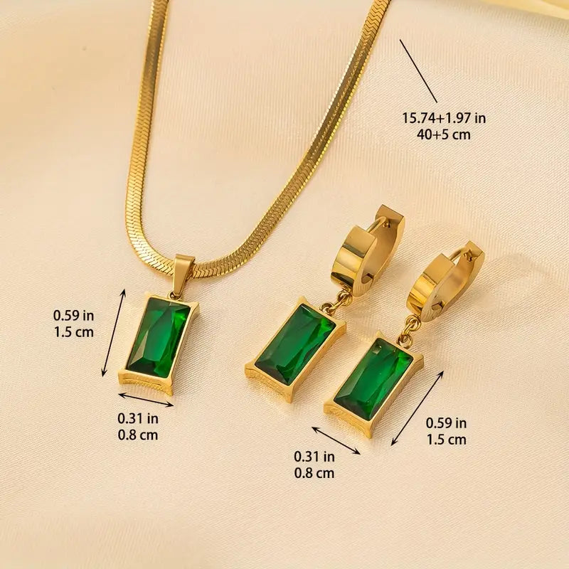 Elegantes Iselotte Verdain Gold Schmuckset