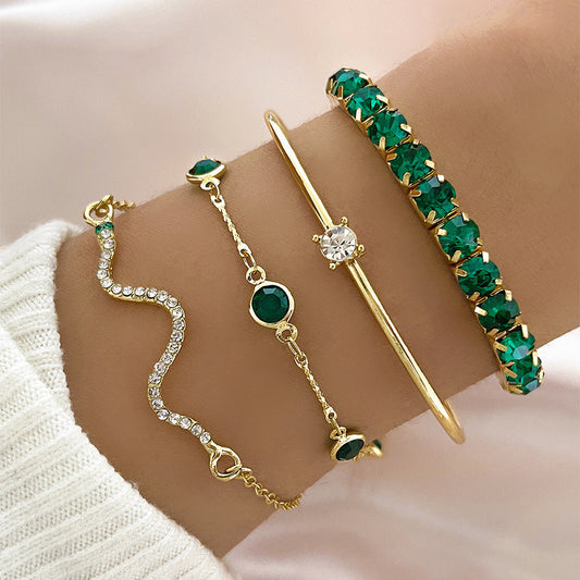 Elegantes Sorina Feldwyn Gold Armband Set