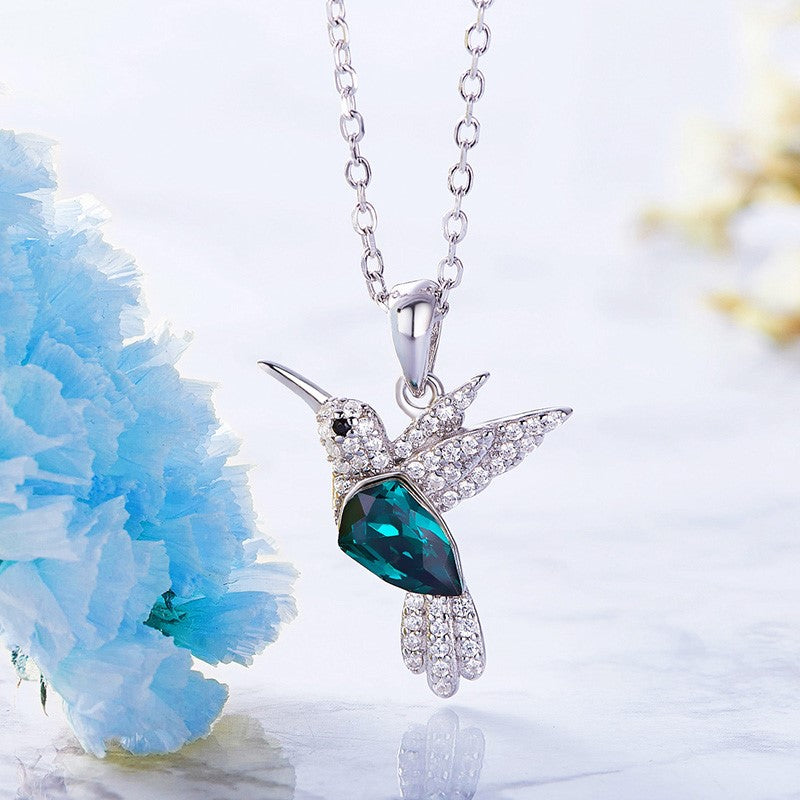 Hummingbird Funkel-Halskette mit Zirkonia