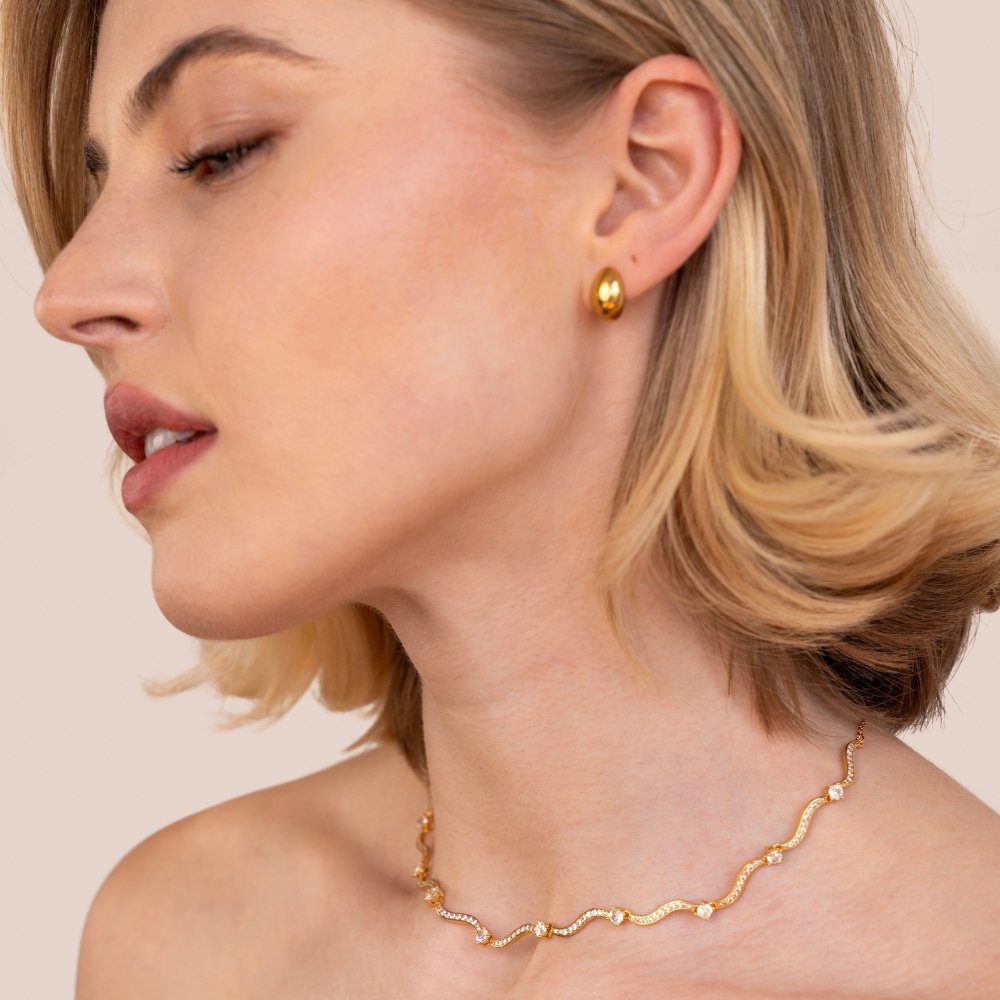 Collana Freya Crystal Wave