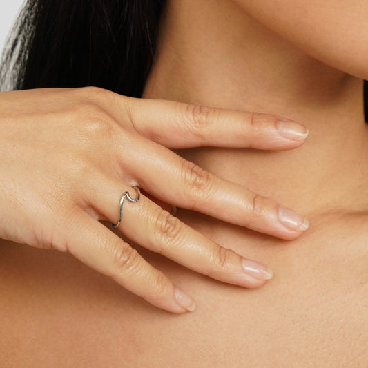 Anello Imari Silver Wave