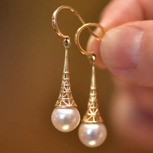 Goldene Vintage-Hoops Ohrringe