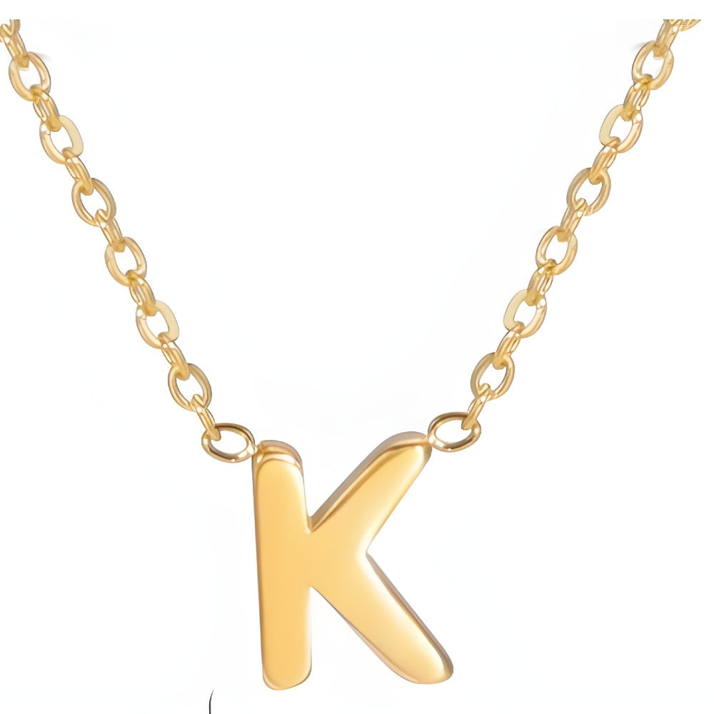 Chic Liebesbrief Gold Initialen Halskette