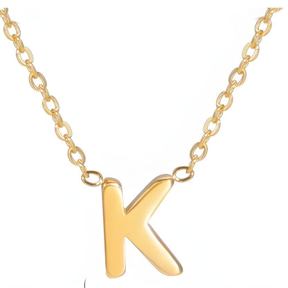 Chic Liebesbrief Gold Initialen Halskette