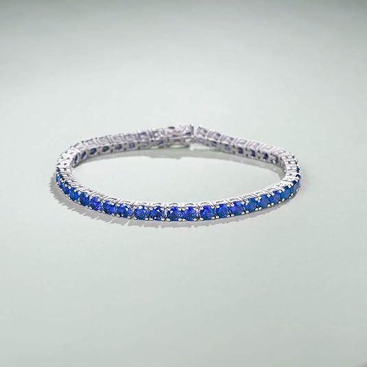 Bracelet de tennis en saphir