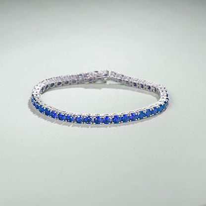 Bracelet de tennis en saphir