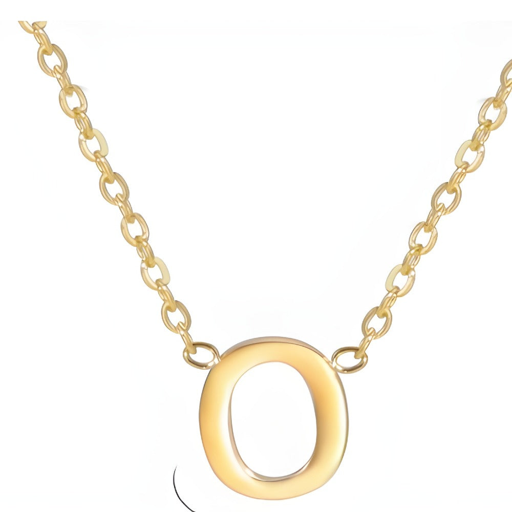Chic Liebesbrief Gold Initialen Halskette