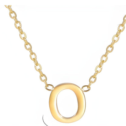 Chic Liebesbrief Gold Initialen Halskette