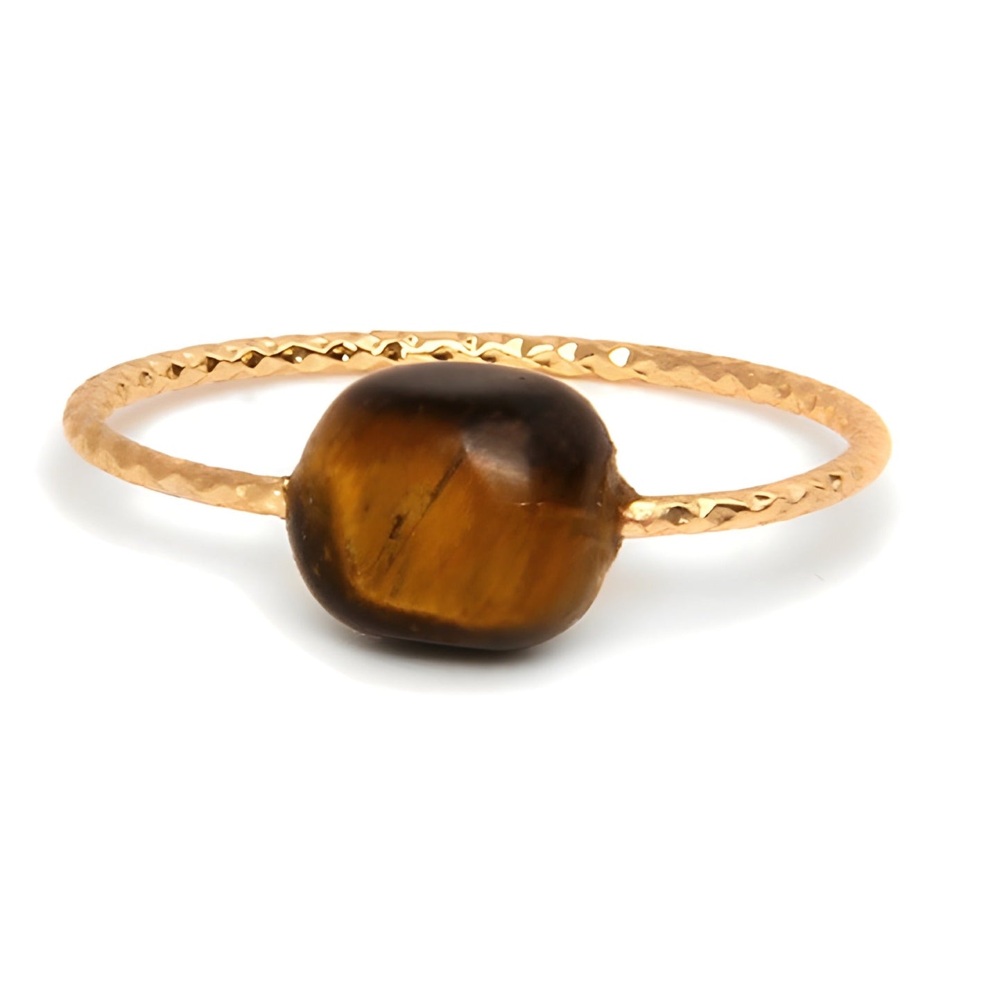 Dünner Ring mit bunten Steinen