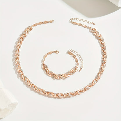 Elegantes Set aus Glas-Rhinestone im Fischschwanz-Design