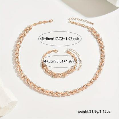 Elegantes Set aus Glas-Rhinestone im Fischschwanz-Design
