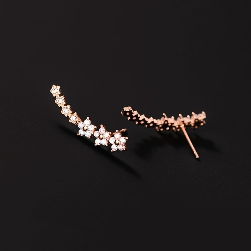 Zeitlose Blumenohrstecker