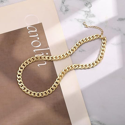Anspruchskette aus massiven Gold-Cuban-Links