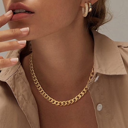 Anspruchskette aus massiven Gold-Cuban-Links