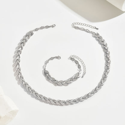 Elegantes Set aus Glas-Rhinestone im Fischschwanz-Design
