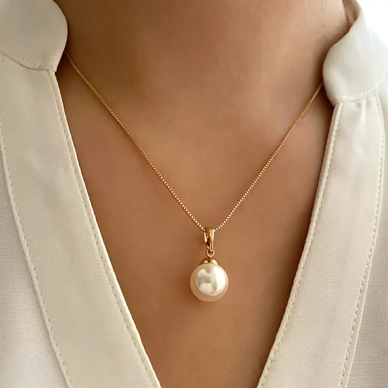 Elegantes Golden Grace Perlen-Schmuckset