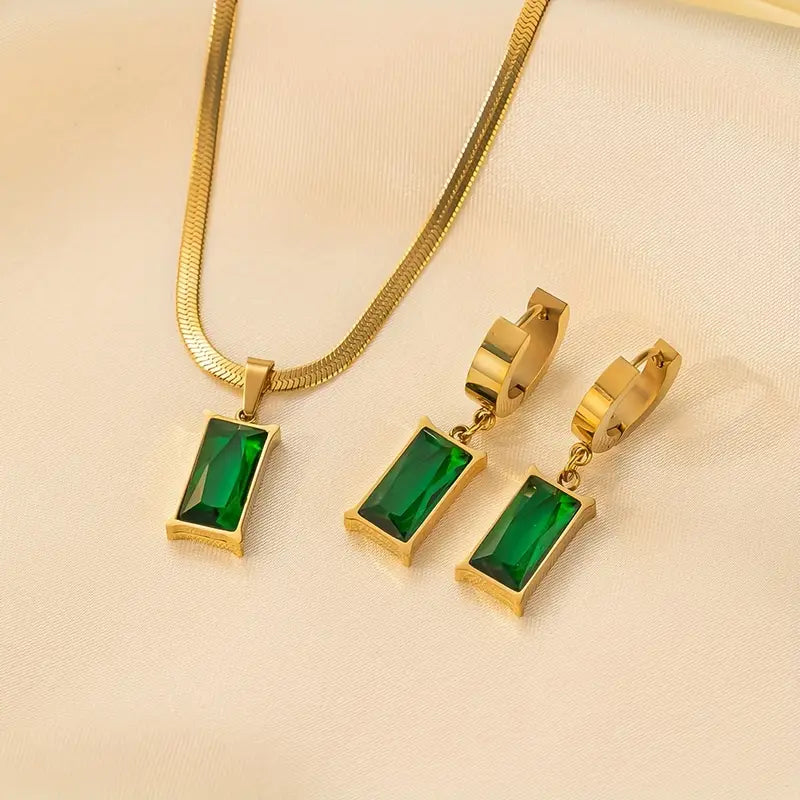 Elegantes Iselotte Verdain Gold Schmuckset