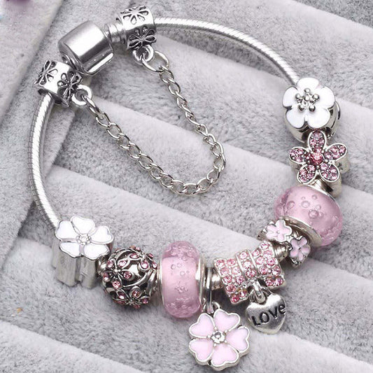 Vintage Pink Silberarmband