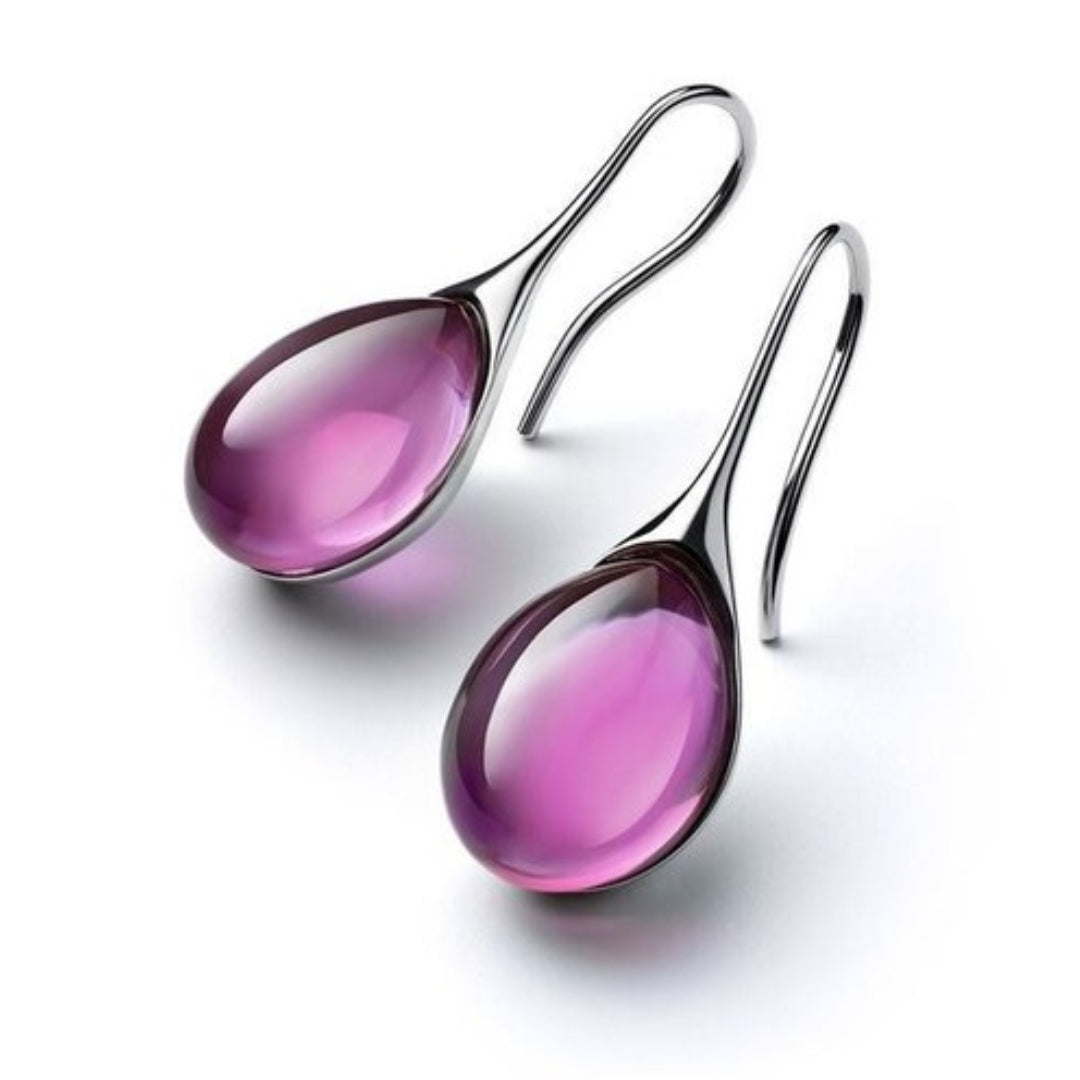 Boucles d'oreilles pendantes en cristal Radiant - 