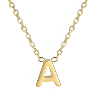 Chic Liebesbrief Gold Initialen Halskette
