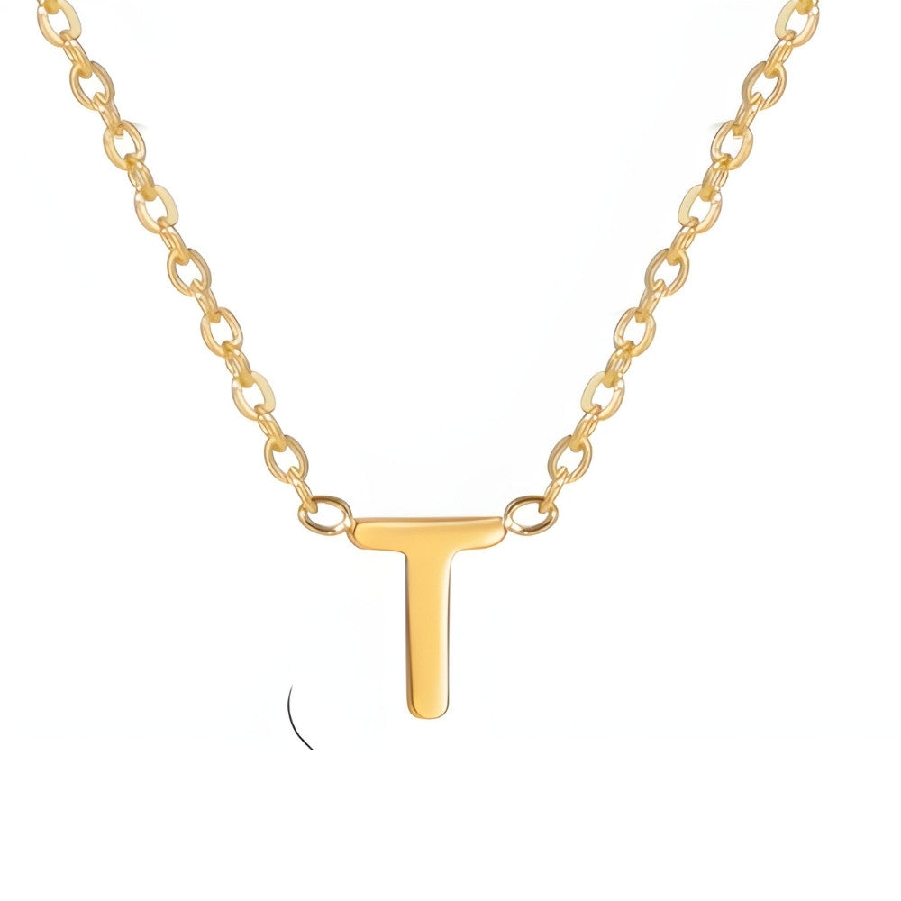 Chic Liebesbrief Gold Initialen Halskette