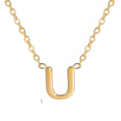 Chic Liebesbrief Gold Initialen Halskette