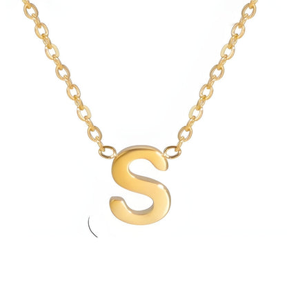 Chic Liebesbrief Gold Initialen Halskette