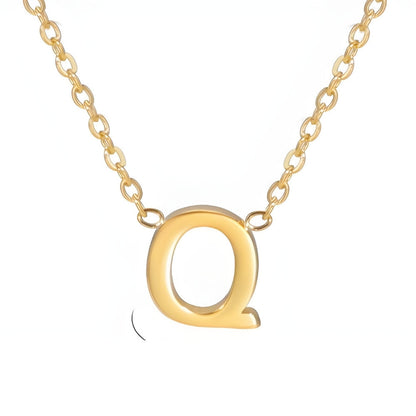 Chic Liebesbrief Gold Initialen Halskette