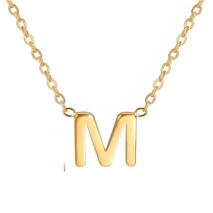 Chic Liebesbrief Gold Initialen Halskette