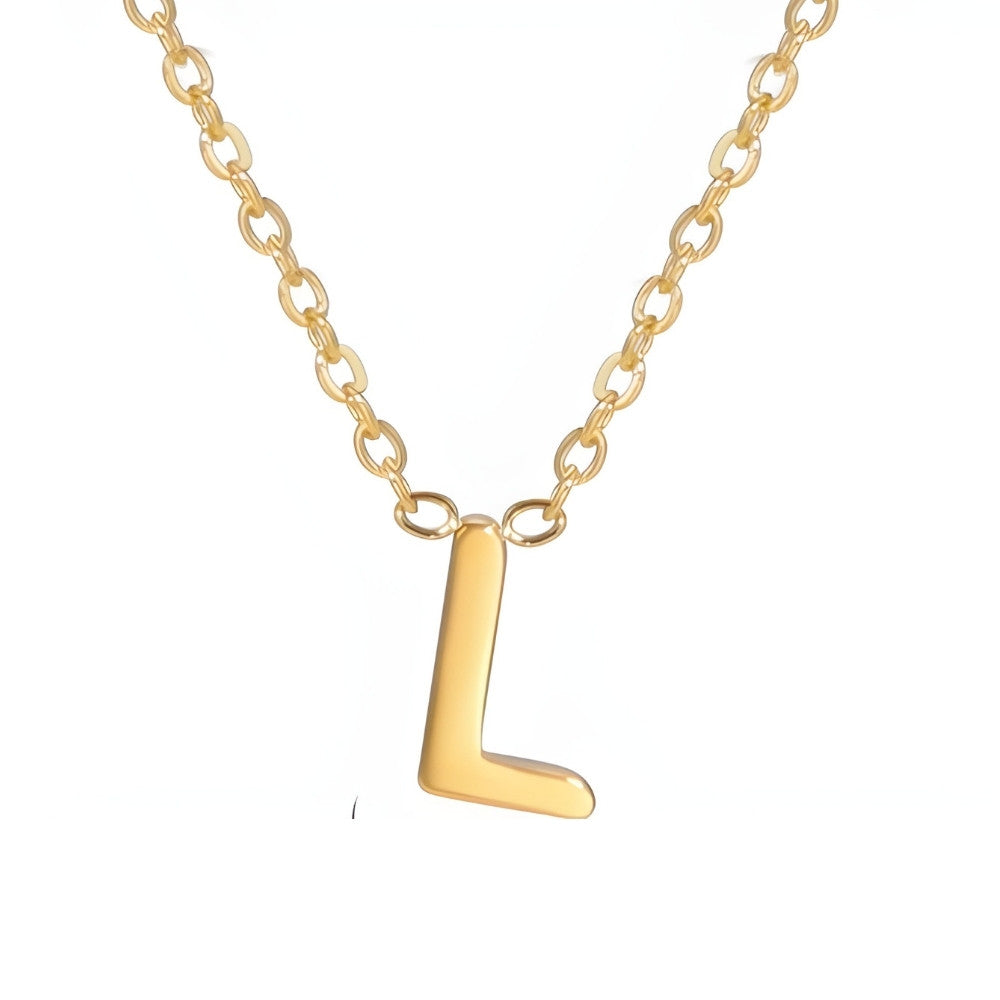 Chic Liebesbrief Gold Initialen Halskette
