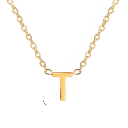 Chic Liebesbrief Gold Initialen Halskette