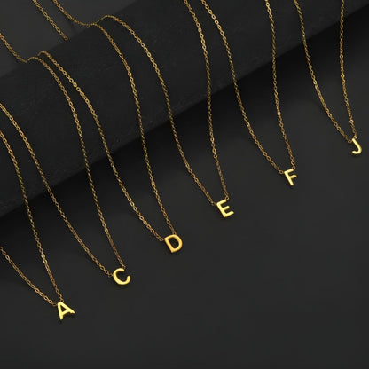 Chic Liebesbrief Gold Initialen Halskette