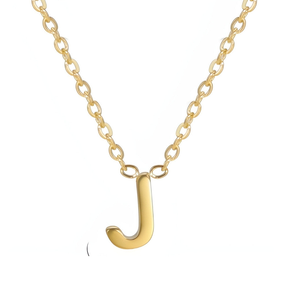 Chic Liebesbrief Gold Initialen Halskette