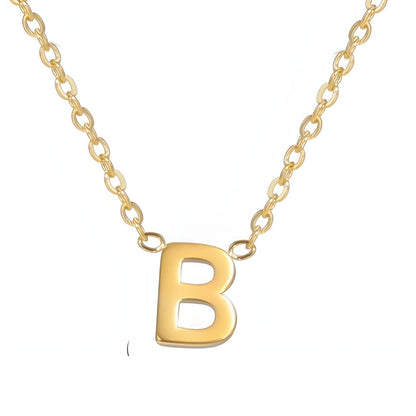 Chic Liebesbrief Gold Initialen Halskette