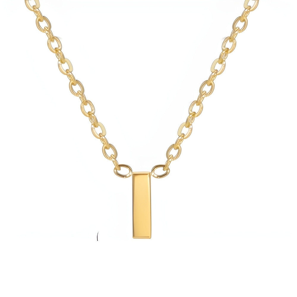 Chic Liebesbrief Gold Initialen Halskette