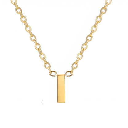 Chic Liebesbrief Gold Initialen Halskette