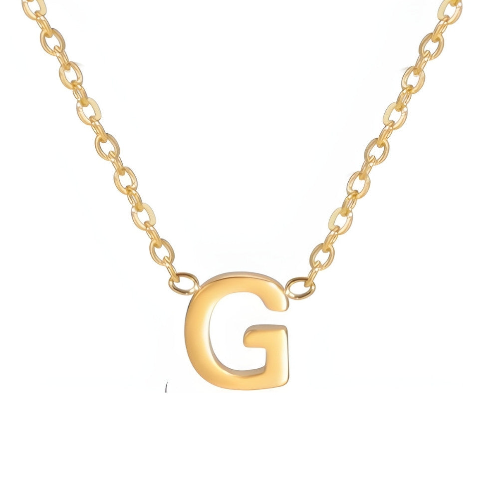 Chic Liebesbrief Gold Initialen Halskette
