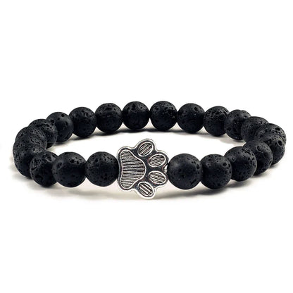 Perlen-Pfotenarmband – Naturstein-Design