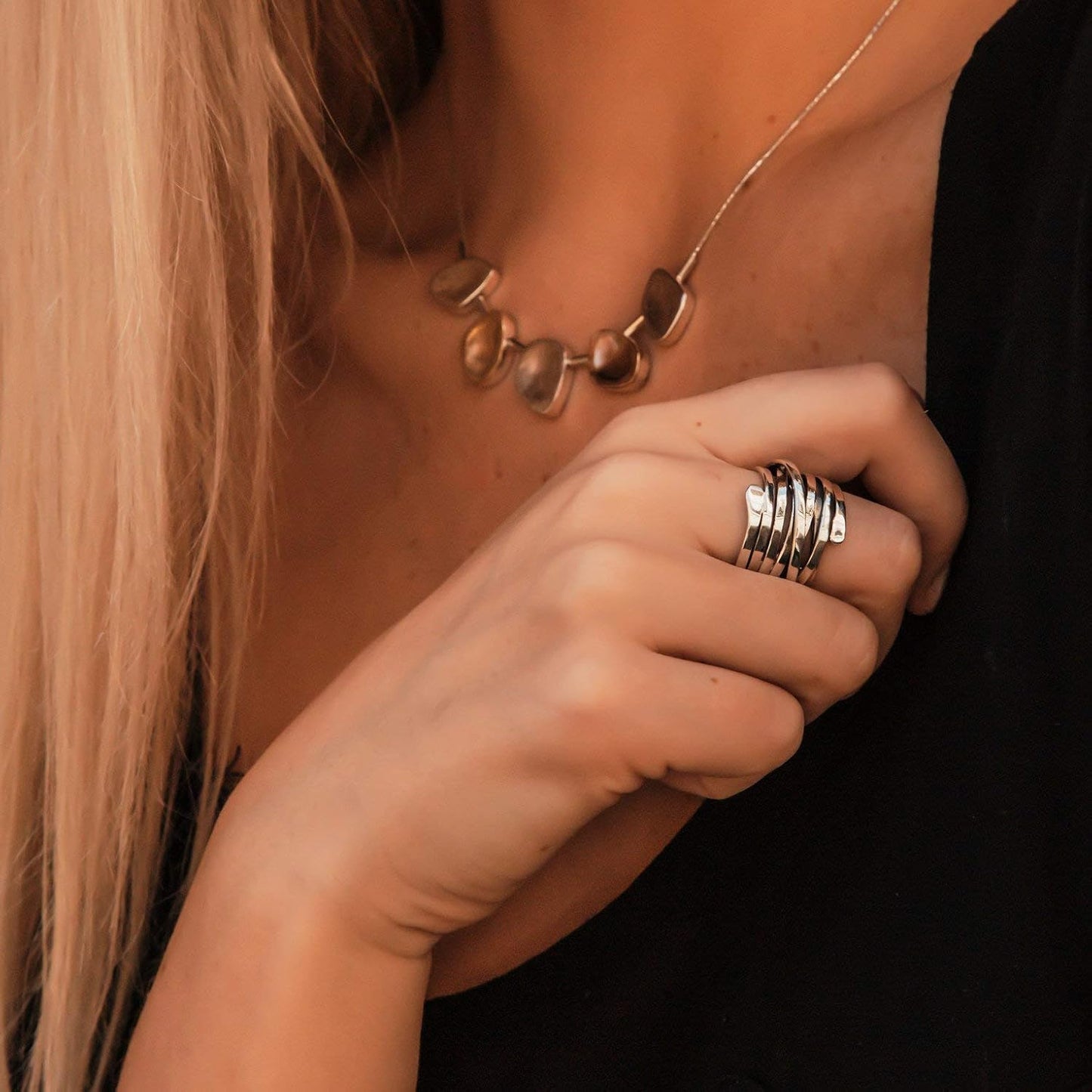 Bliss - Vintage Dicke Silberring