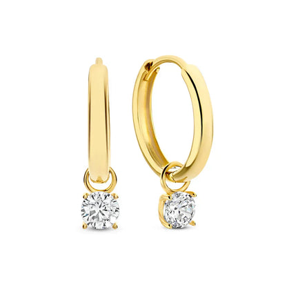 Elegantes Goldstein Ohrringe Set