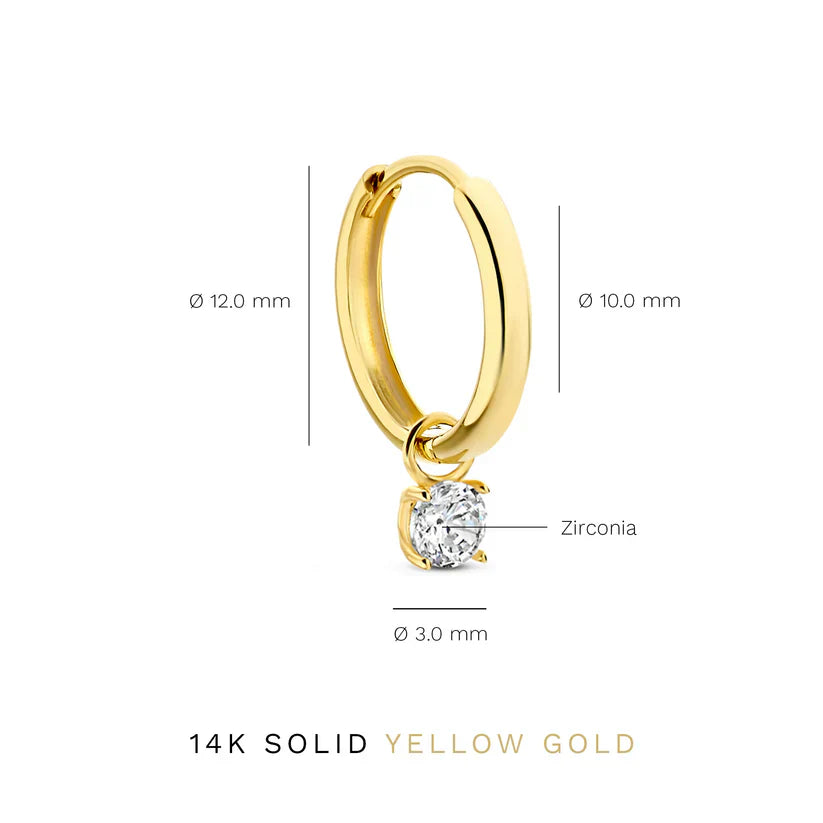 Elegantes Goldstein Ohrringe Set