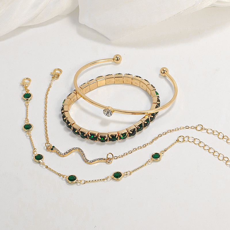Elegantes Sorina Feldwyn Gold Armband Set