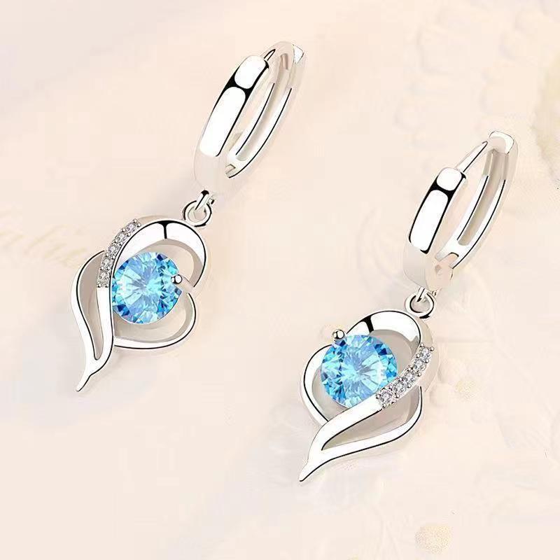 Eclipse Herz Tropfen Ohrringe