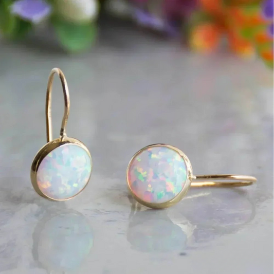 Vintage Opal Gold Ohrringe