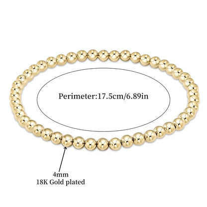 Schickes Gold Türkis Perlenarmband