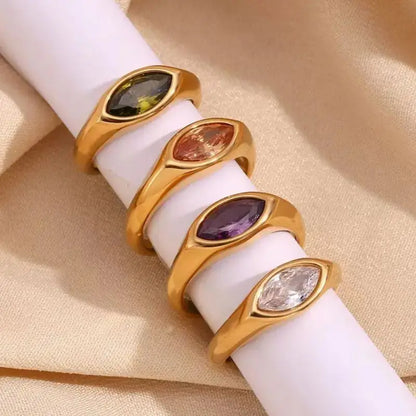 Marquise Edelstein Gold Siegelring