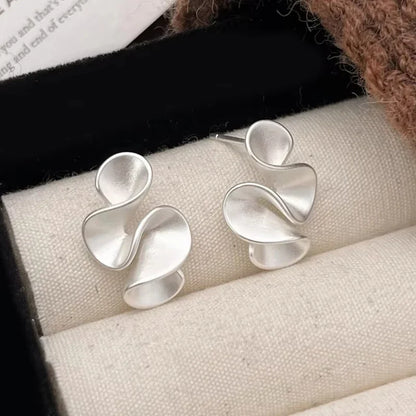 Sterling Silber 18K Gold Blumen Ohrstecker