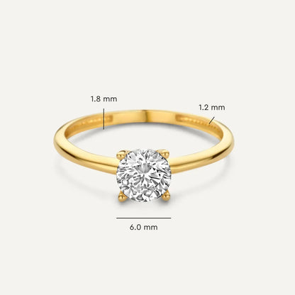 Exklusiver Goldband-Gem-Ring