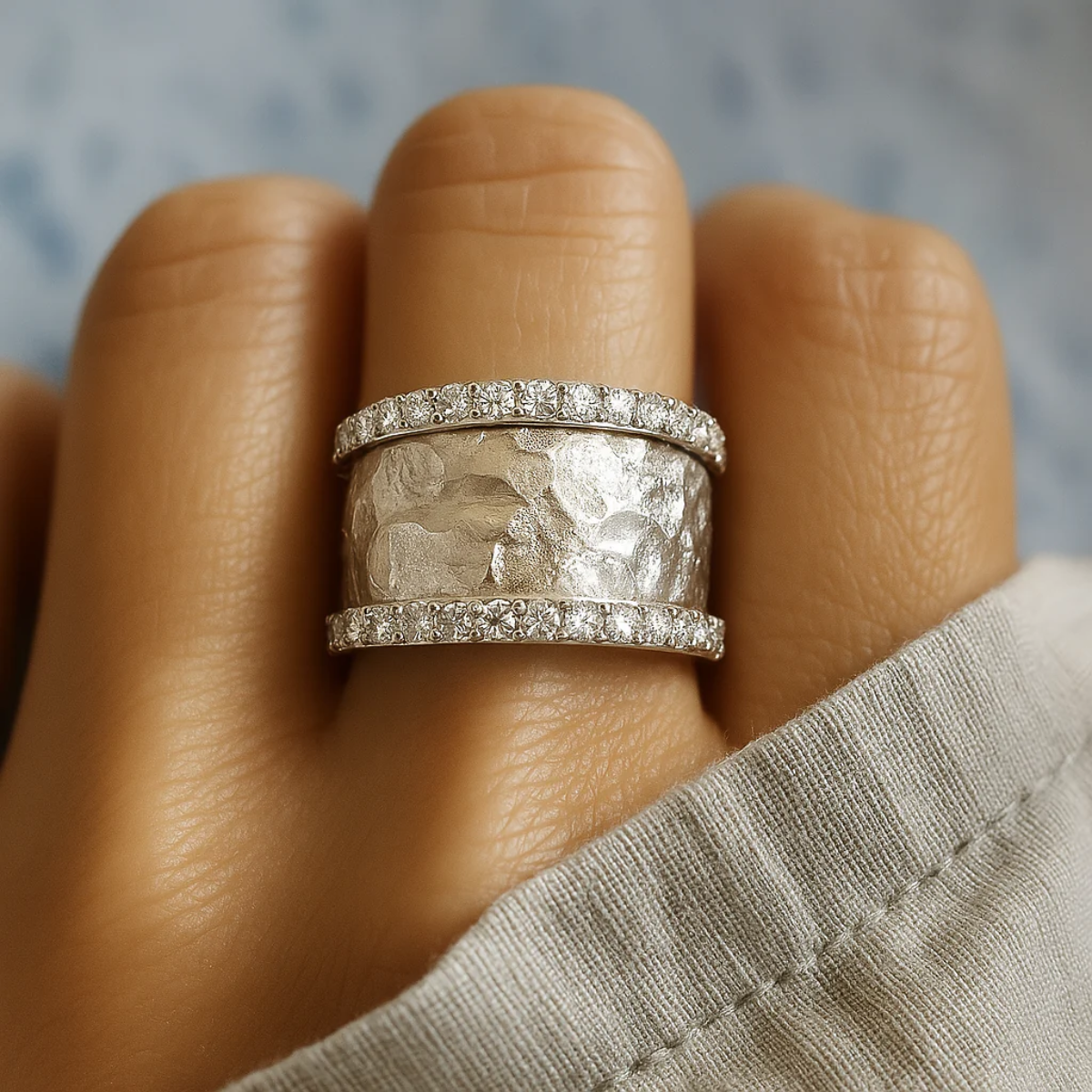 VINTAGE SILBER ZIRKONIA RING